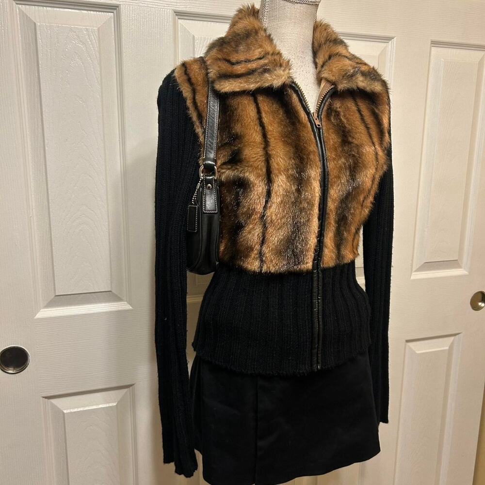 Charlotte Russe black ribbed sweater. Size medium